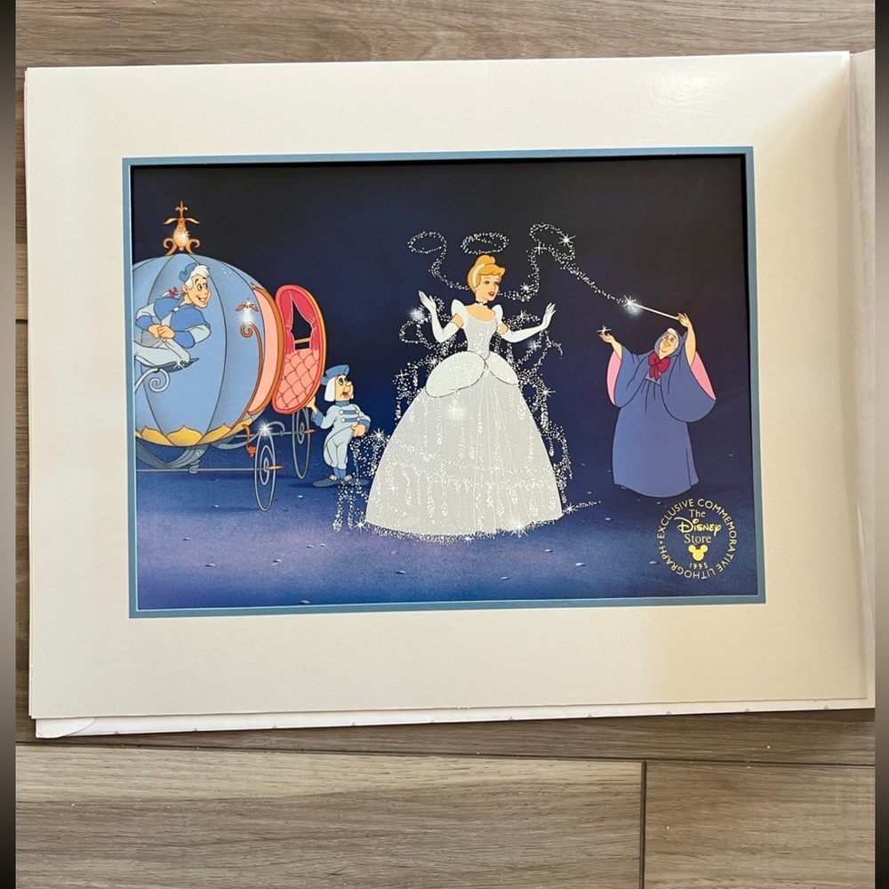 Disney Cinderella Lithograph 1995